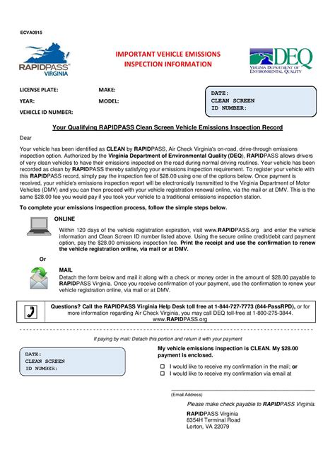 virginia emissions testing requirements